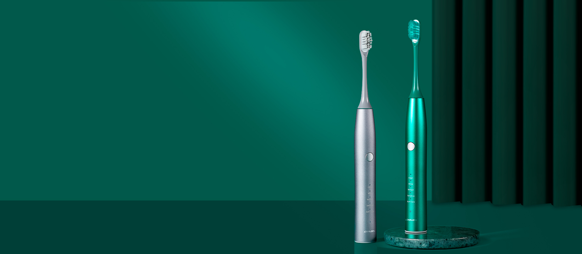 T1C Metal Wind Acoustic Wave Electric Toothbrush