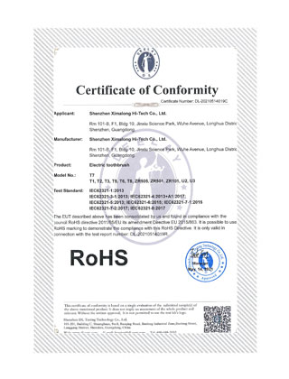 ROHS certificate